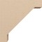Ekena Millwork 4"W x 16"D x 16"H Thin Burlington Rough Cedar Woodgrain TimberThane Corbel, Primed Tan CORUR04X16X16BURRCPR - alternate 5